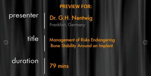 Risks Endangering Bone Stability Around an Implant