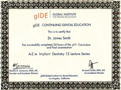 A to Z in Implant Dentistry (12 Lecture Certificate Series)