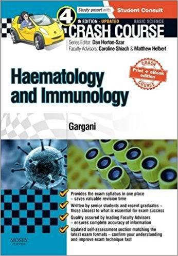 Crash Course Haematology and Immunology: Updated Print + eBook edition, 4e