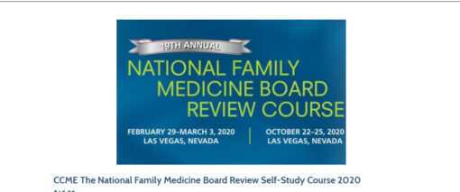 The National Family Medicine Board Review Self-Study Course 2020