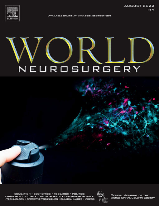 World Neurosurgery 2022 Volumes 157-166  PDF