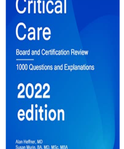 Critical Care: Board and Certification Review, 2022 Edition (AZW3 + EPUB + Converted PDF)