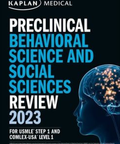 Kaplan Preclinical Behavioral Science and Social Sciences Review 2023 For USMLE Step 1 (High Quality Image PDF)