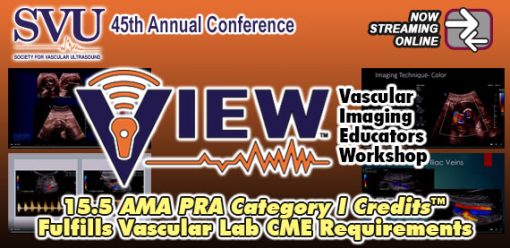 SVU 45th Annual Conference: Vascular Imaging Educators Workshop 2023